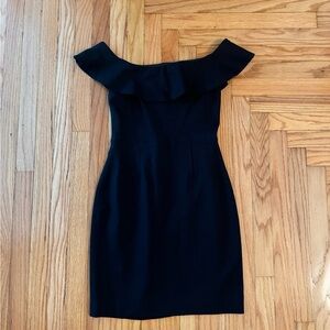 Aritza Black Off-Shoulder Dress